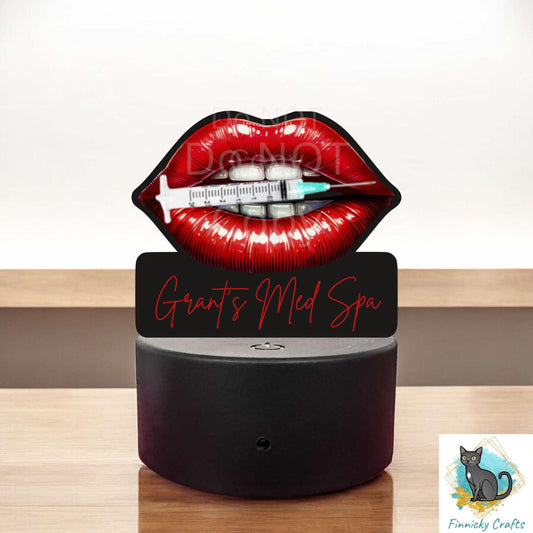 Lips Light Base -Sublimation Digital Design Bundle - Acrylic - Decor - Med Spa - Filler