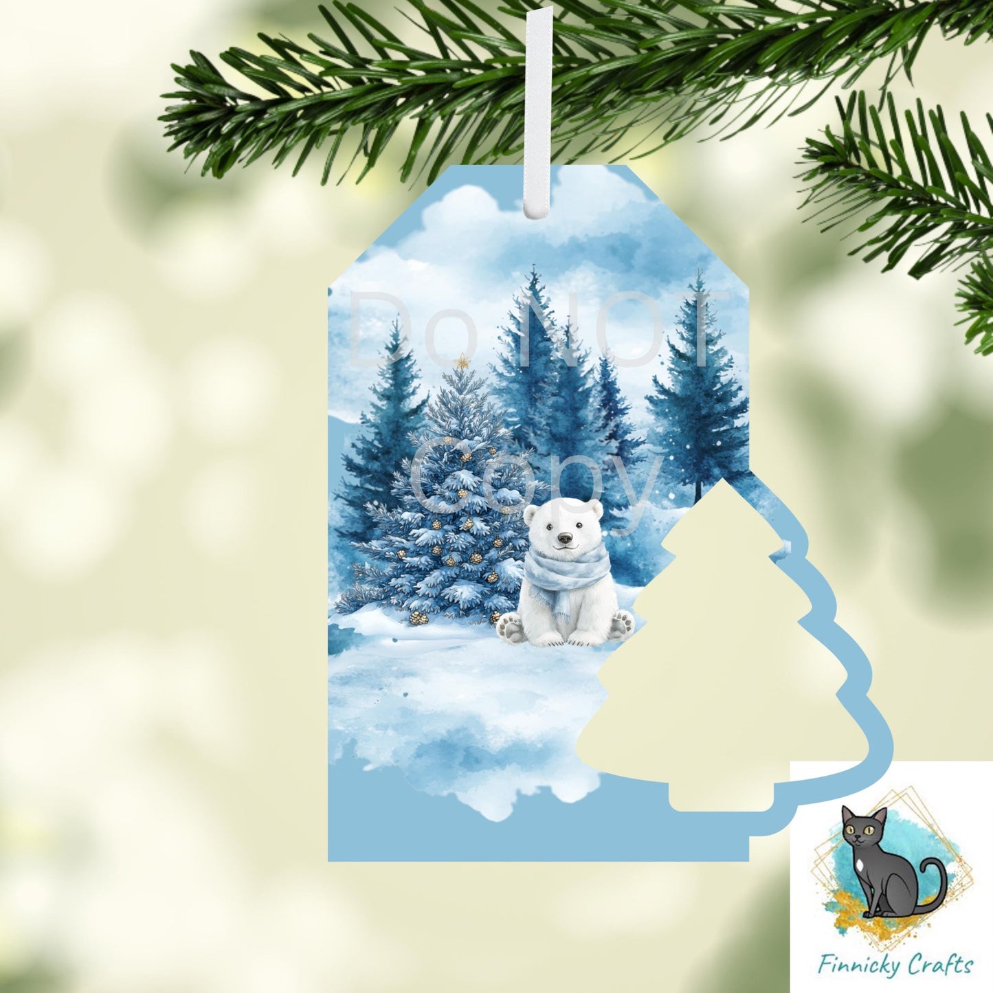 Tag with Tree Christmas Design Bundle png - Ornament - Key Ring - Bag Charm - Door Hanger