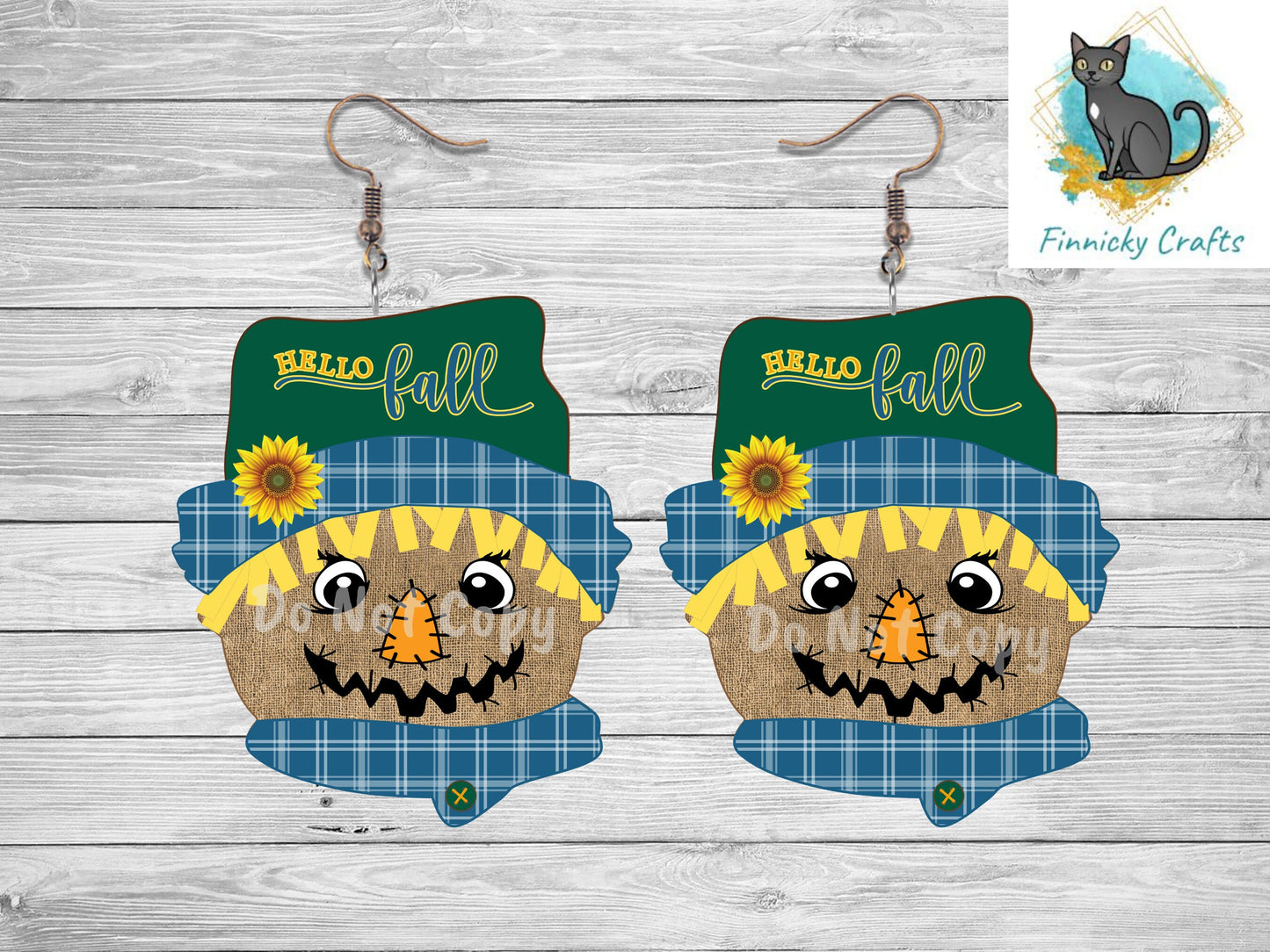 Scarecrow Head Design, Bundle, Fall, Plaid, Autumn, Cute, Sublimation, PNG, Digital Download, Earrings, Door Hanger, Decoration
