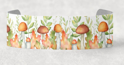 Mushrooms, Bracelet Cuff Sublimation Designs - Small, Medium, Large PNG files - Jewelry