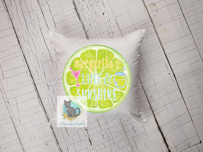 Margaritas Lime and Sunshine Sublimation Design  - Round Sign - T-shirt Design - Digital Download