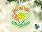 Deck the Halls with Pickleballs, Round Christmas Sign PNG, Digital Download, Sublimation, Decor, Earrings, Ornament, Badge Reel, Keyring