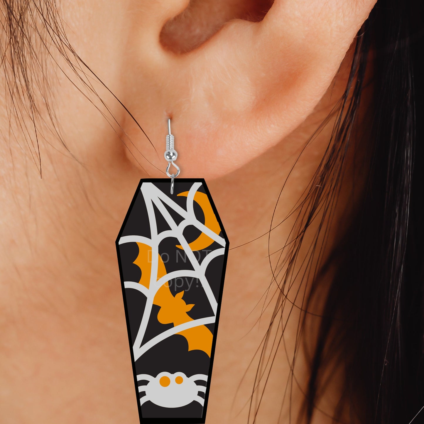 Halloween Fall Autumn Sublimation Digital Design Bundle - Coffin, cat, wolf, spider, PNG, MDF, Acrylic, Bagcharms, Night Light,earrings,sign