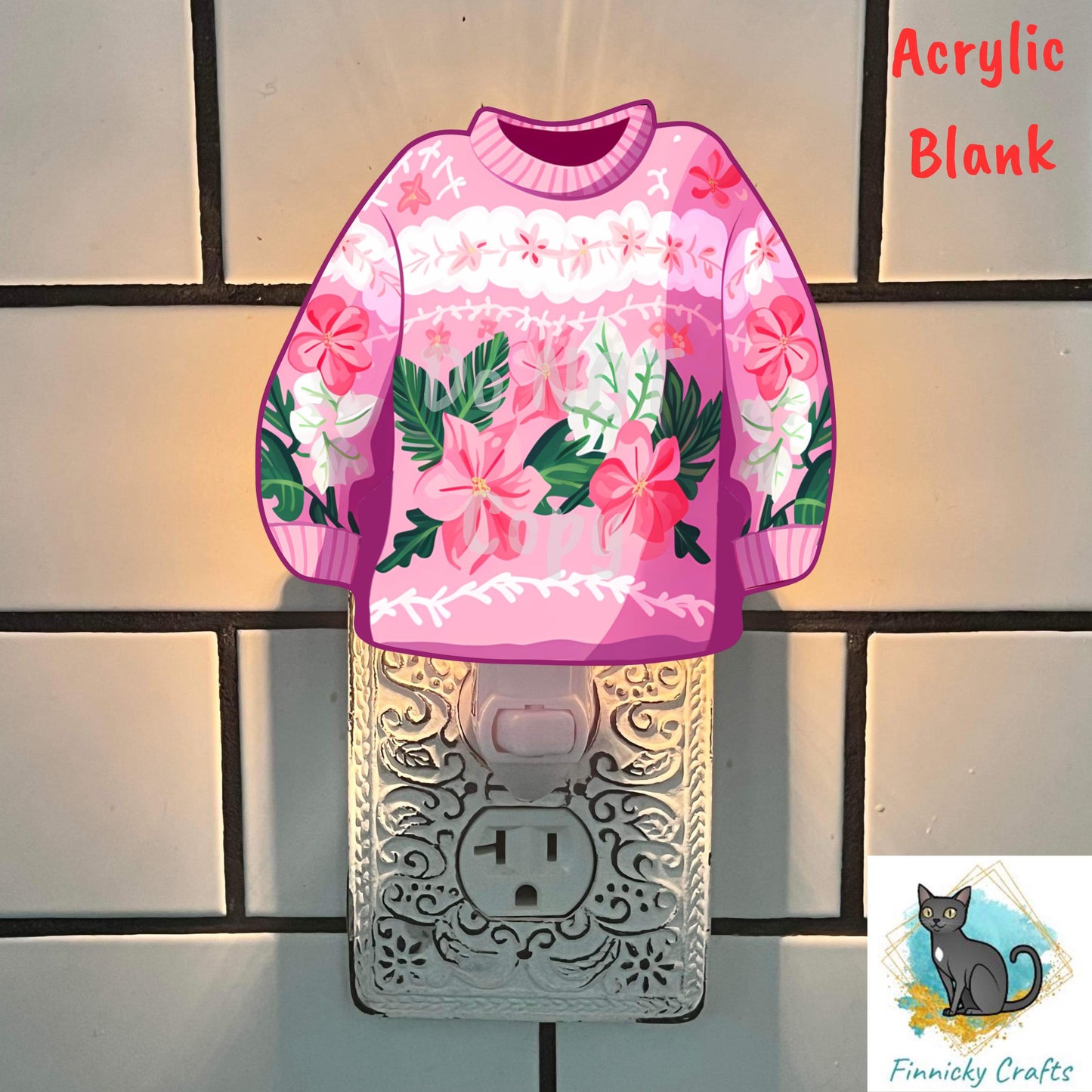 Sweater Blank Design - Winter Ornament, Ugly Christmas Sweater, Nightlight, Sublimation, Digital, PNG, Design, Download, MDF, Acrylic, DTF