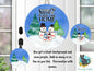 Customizable and Personalizable Round/Circle Snowman Family, Snow Place Like Home, Sublimation, Download Only, Ornament, Decoration, Sign