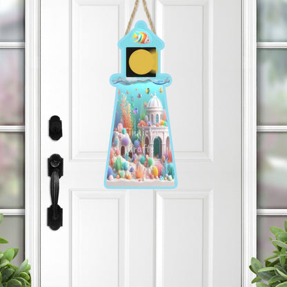 Underwater Lighthouse Sign, Nightlight, Keychain, Earrings, Sublimation, Digital, PNG, Design, Download