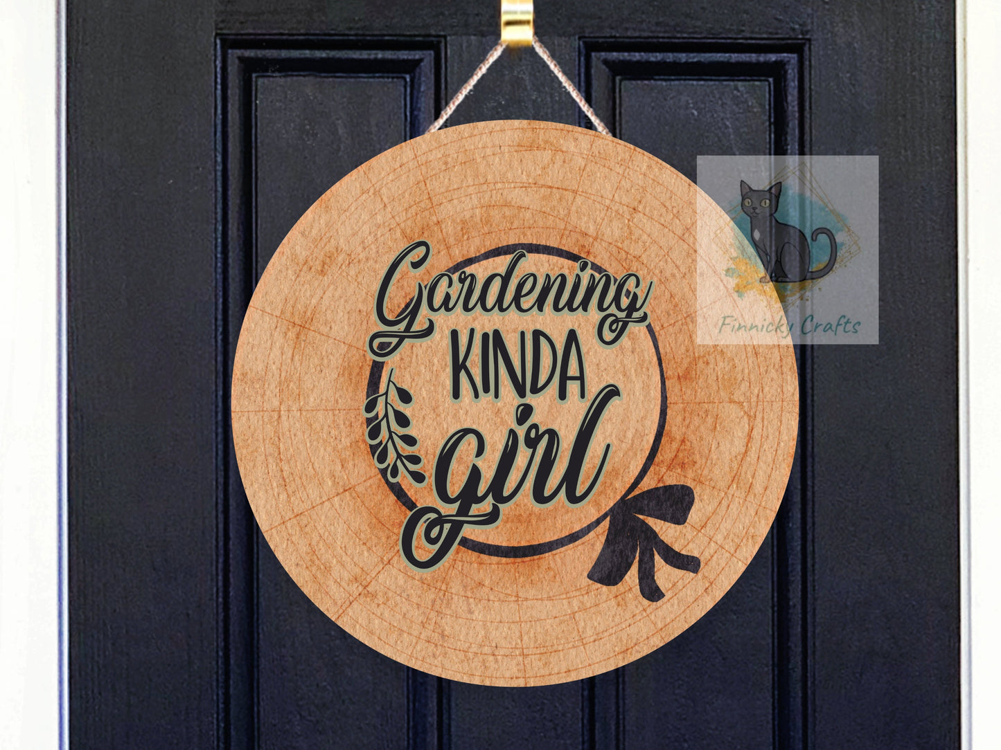 Gardening Kinda Girl Sublimation Design  - Round - T-shirt - Sign - Pillow - Apron - Bag - Hat - Cup Design - Digital Download
