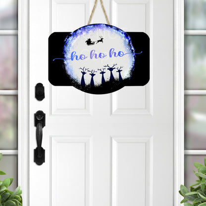 Rounded plaque, Santa, Reindeer, Christmas ornament, Sublimation, Digital, PNG, Design, Download Only, Ornament, Decoration, Sign