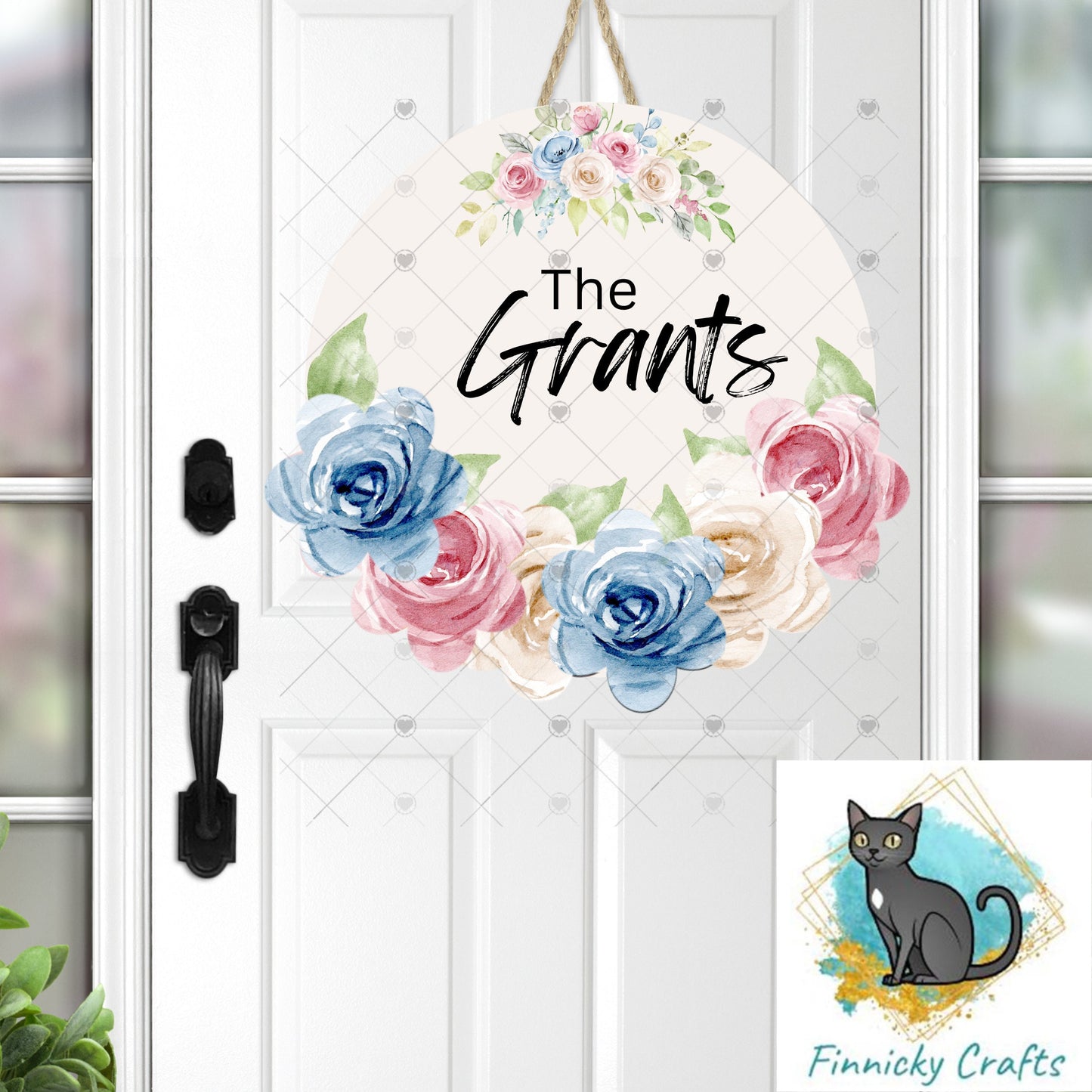 Welcome, Mom, Customizable Floral Round Door Hanger PNG File For Sublimation of Door Hangers, Earrings, Digital Design Download