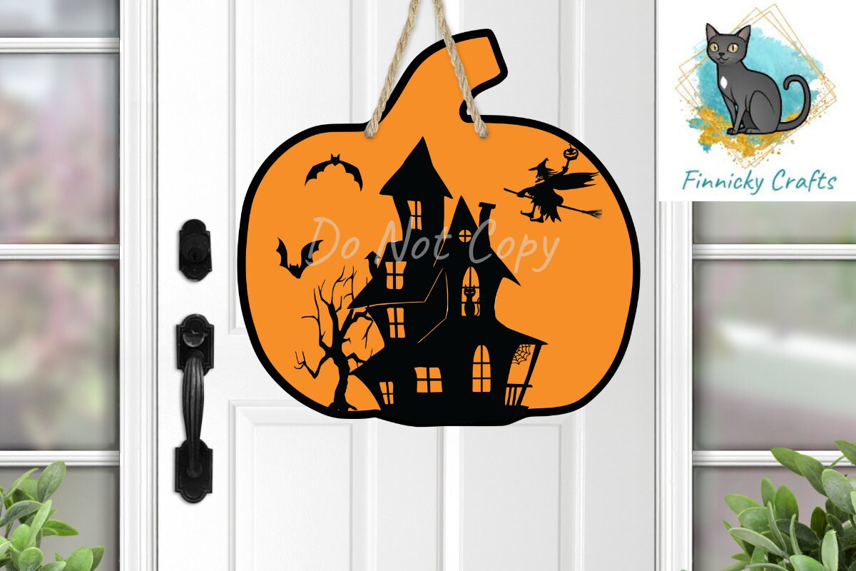 Halloween, Fall, Pumpkin, Silhouette, Sublimation, Tiered Tray Decor, Digital, PNG, Design, Download, Earrings, Door Hanger