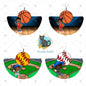 Boho Rounded Bundle, Baseball, Softball, Basketball, Black, African-American, Sports, Sublimation, Digital, PNG, Design, Download