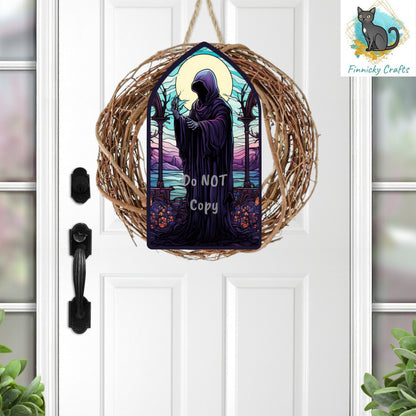 Halloween Stained Glass, Church Window, Sign, Sublimation, Digital, PNG, Design, MDF, Acrylic, Nightlight, Earrings, Suncatchers