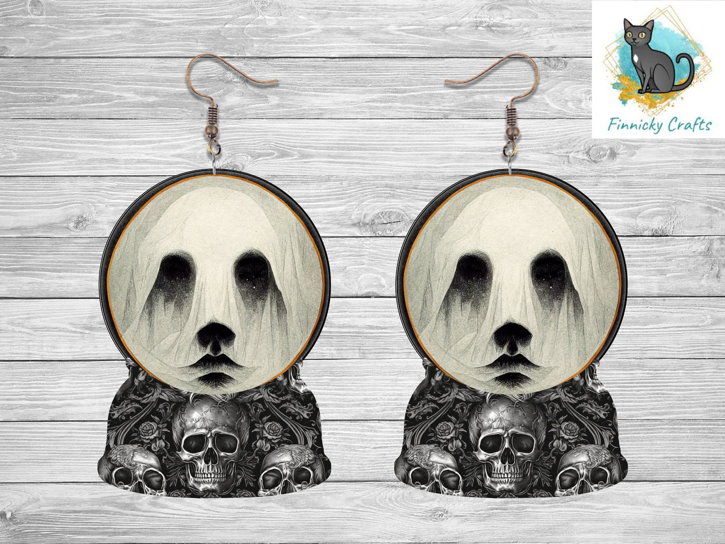 Bundle Halloween Snow Globe, Crystal Ball, Sublimation, Digital, PNG Design, Download for Earrings, Wall Décor, Door Hanger, Keychain