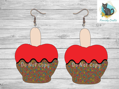 Caramel Apple Fall Autumn Sublimation Design png - Hello Fall and Blank