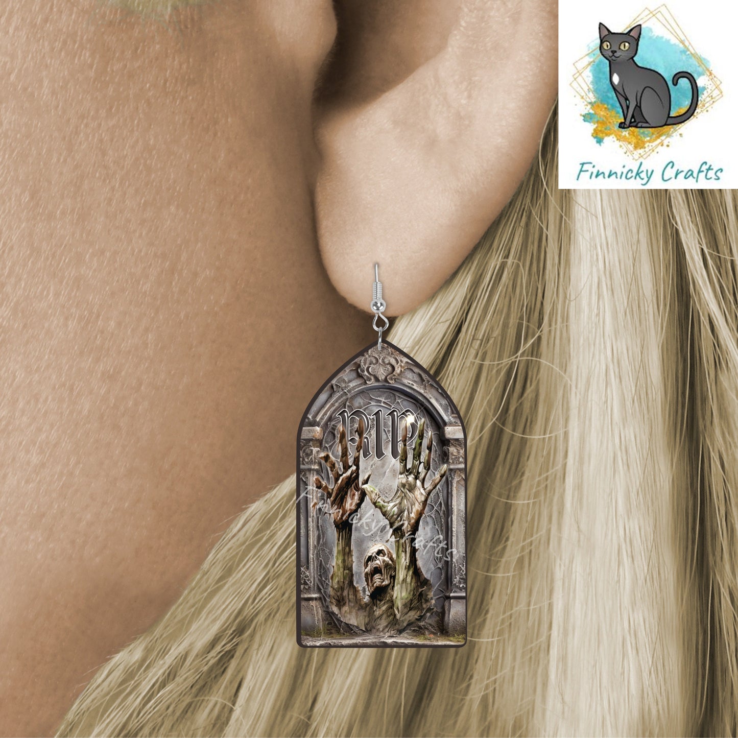 Tombstone Bundle, Church Window Blank, Halloween, Door Wall Hanger, Sublimation, Digital, PNG, Design, MDF, Acrylic, Nightlight, Earrings