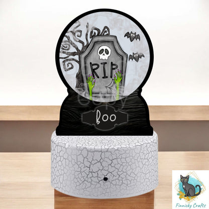Cemetery Tombstone Headstone Zombie hands With and without words png - Sublimation Designs - Acrylic Light Base - Halloween Decor