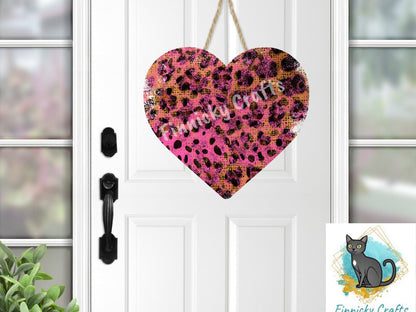 Grunge Leopard Heart, Earrings, Keychain, Wall Hanger, Door Hanger, Sublimation, Digital, PNG, Design, Download Only