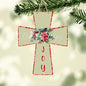 Christmas Poinsettia Cross, Sublimation, Digital, PNG Design, Download for Earrings, Wall Decor, Door Hanger, Keychain