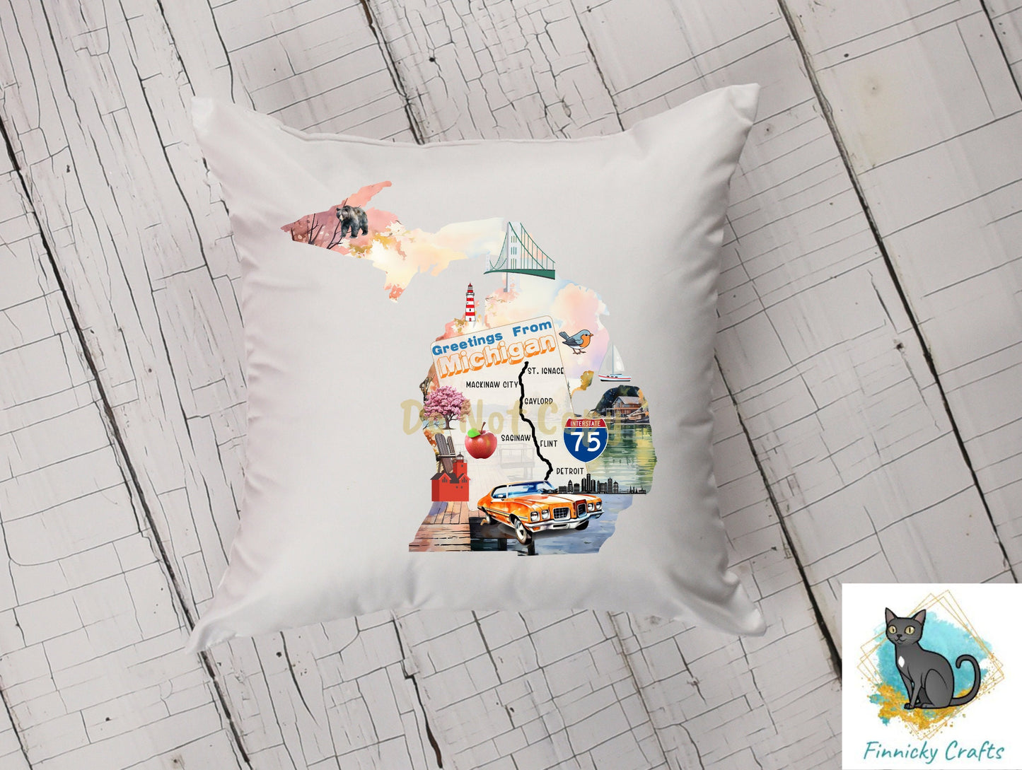 Michigan, I-75, Sublimation, PNG, Digital Download, Sublimation, Decoration, Ornament
