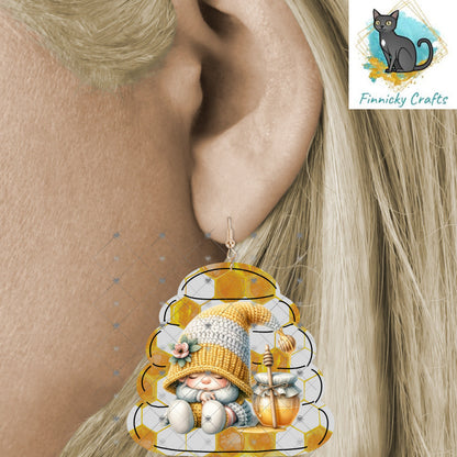 Beehive Shape Earrings Bundle, Cute Kids, PNG File For Sublimation Design, Digital Download, Sign , Keychain / Badge Reel Sublimation