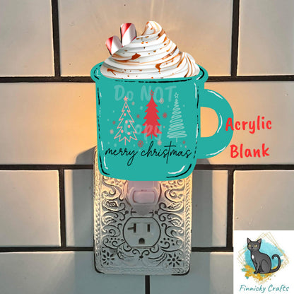 Merry Christmas  - Winter Ornament, decor, sign, Nightlight, Sublimation, Digital, PNG, Design, Download, MDF & Acrylic