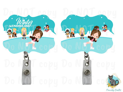 Customizable Kids Winter Wonderland- Ice Skating - Sled - Christmas Sublimation Design PNG Graphic Clip Art Digital Download Benelux shape
