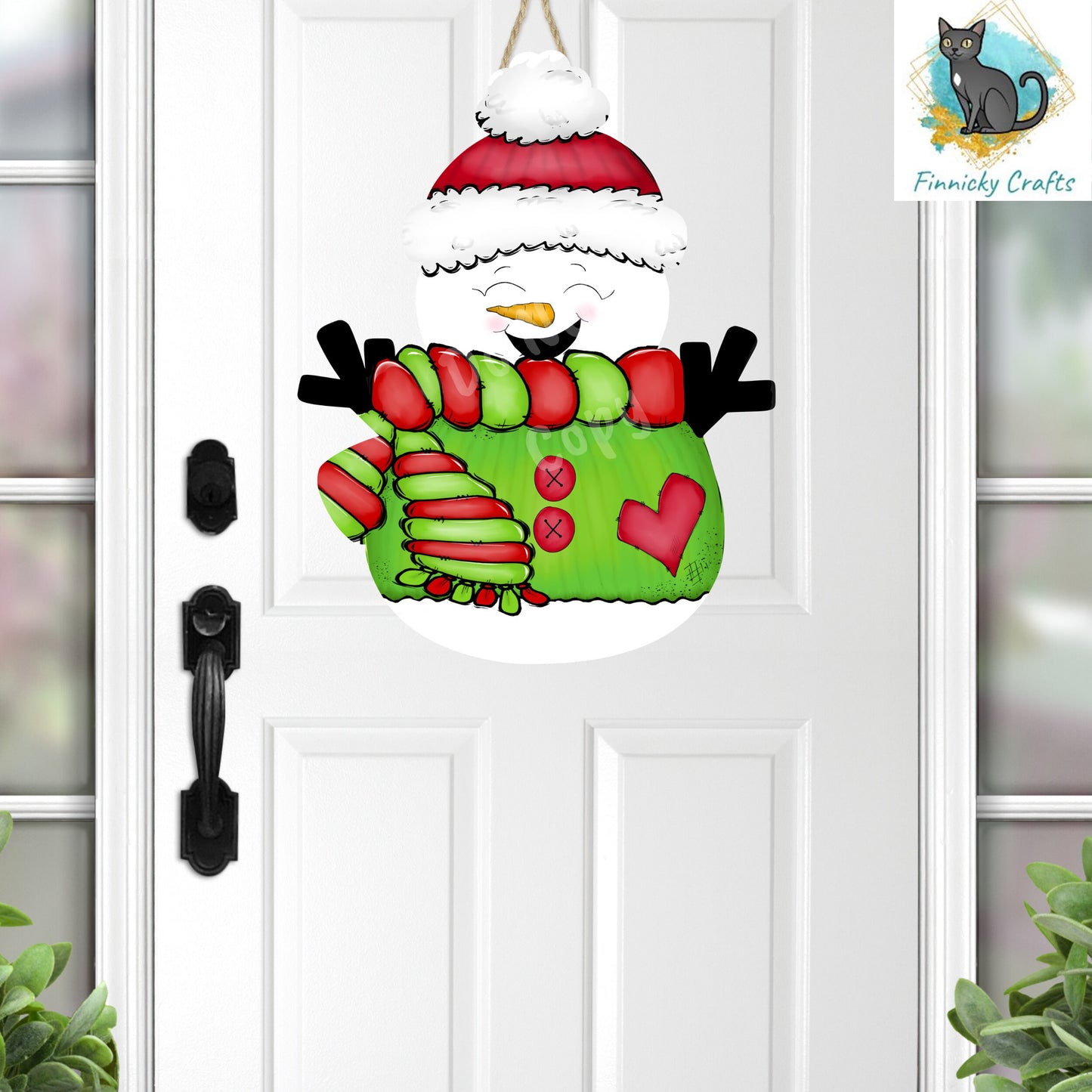 Snowman with hat and scarf - Christmas Winter Ornament, Earrings, Nightlight, Sublimation, Digital, PNG, Design, Download, MDF and Acrylic
