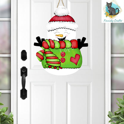 Snowman with hat and scarf - Christmas Winter Ornament, Earrings, Nightlight, Sublimation, Digital, PNG, Design, Download, MDF and Acrylic