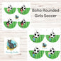 Boho Rounded Bundle, Soccer, Girls, Sports, Sublimation, Digital, PNG, Design, Download