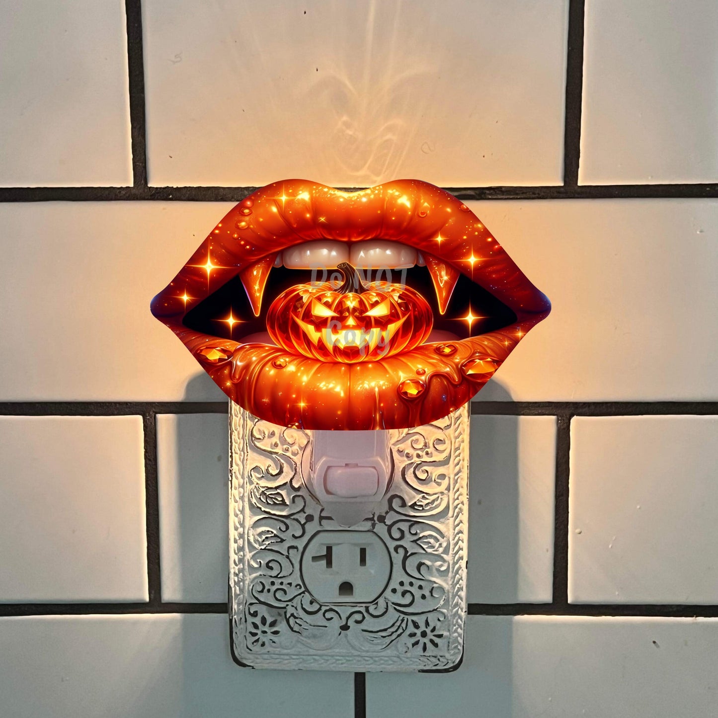 Halloween Lips - Spider, Bat, Pumpkin - Sublimation Digital Design Bundle - MDF - Acrylic - Night Light - Suncatcher - Earrings - Decor