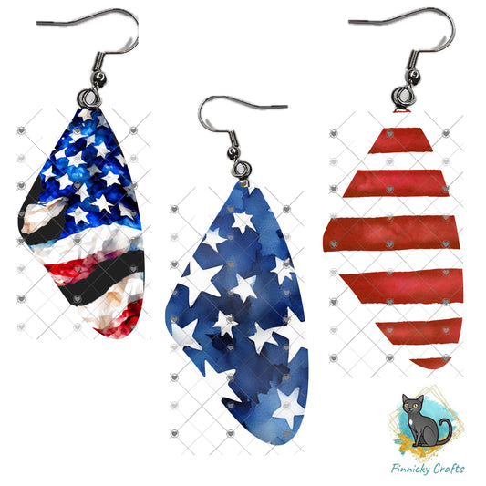 Butterfly Wing Shape, Patriotic, Flag, Stars, Stripes,  Sublimation, Digital, PNG, Design, Download