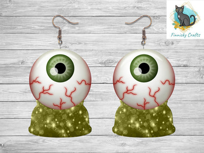 Bundle Halloween Snow Globe, Crystal Ball, Sublimation, Digital, PNG Design, Download for Earrings, Wall Décor, Door Hanger, Keychain