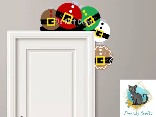 Ornament Corner Sitter - Santa Bulb, Elf Bulb, Reindeer bulb, snowman bulb, gingerbread bulb PNG Digital Download for Sublimation