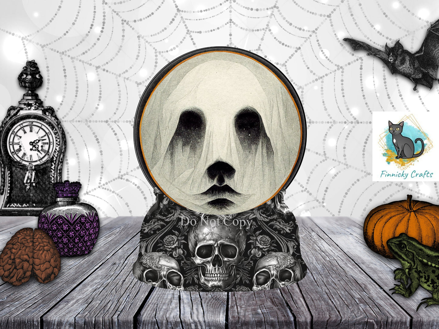 Bundle Halloween Snow Globe, Crystal Ball, Sublimation, Digital, PNG Design, Download for Earrings, Wall Décor, Door Hanger, Keychain