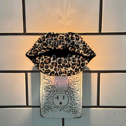 Leopard Lips -Sublimation Digital Design Bundle - MDF - Acrylic -Night Light-Suncatcher - Earrings- Key ring - Decor