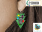 Three Arrow Cat Hanging on Christmas Tree Shape png - Earrings Png - cat Download
