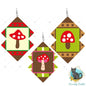 Boho Double Shape, Mushrooms, Sublimation Design, Download, Sign, Suncatcher, Night Light, Acrylic and MDF