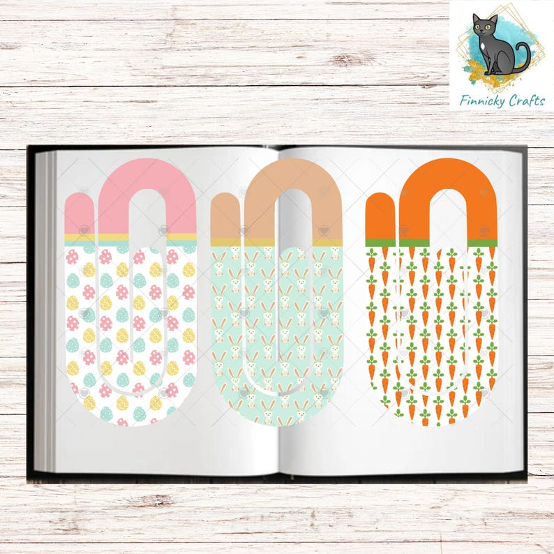 Easter Bookmark Paperclip BUNDLE Sublimation PNG - Instant Digital Download