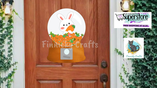 Carrot Machine png - Sublimation Designs Wall Hanger - Earrings - Door Hanger - Snow Globe Shape