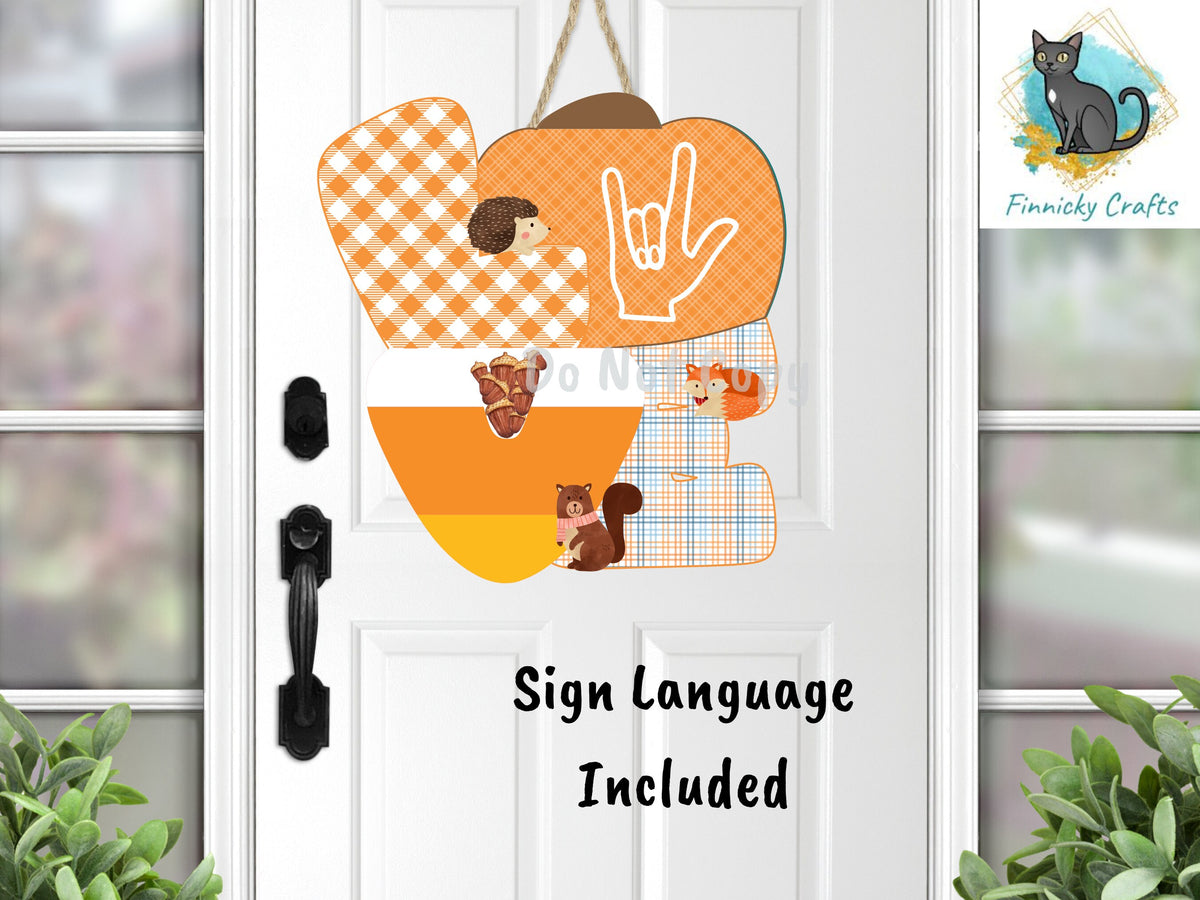 Love Pumpkin Autumn Plaid Design, Cute, Halloween, Sublimation, Digital Design, PNG, Download, Decoration,Earring,DoorHanger,Ornament