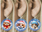 Circle Round 3D Christmas Dogs Customizable Design Bundle, Sublimation, Digital, PNG, Design, Download
