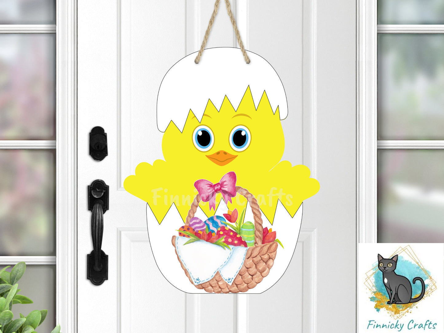 Chick in Egg, Easter, Dragon, Cute, PNG, Design, Digital, Download, Sublimation, Door Hanger, Decoration, Gift, Badge Reel, GG Sub.