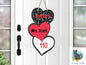 Teacher Trio heart, Earrings PNG, Sign PNG, Sublimation Design, Digital Download, Teacher gift