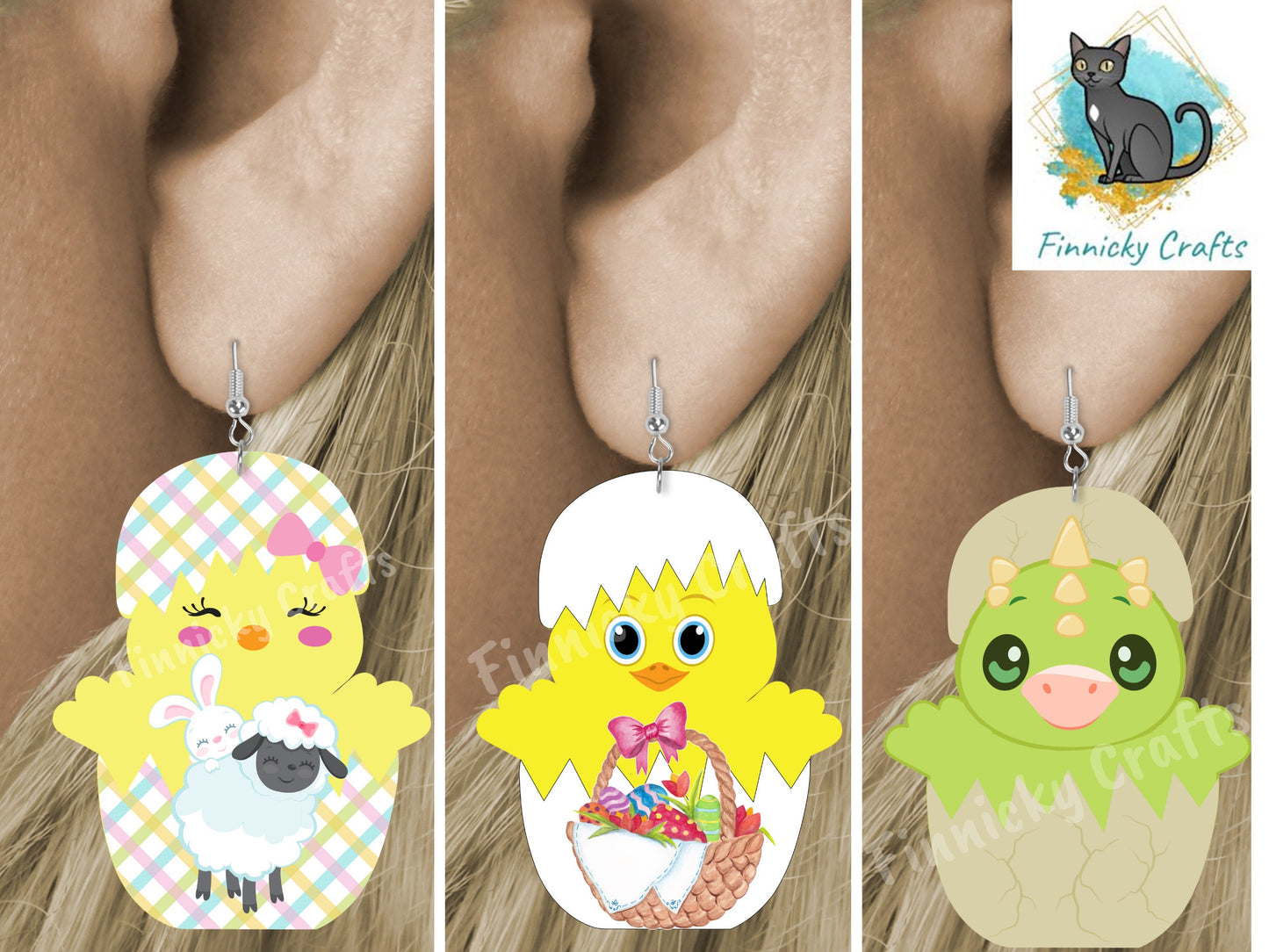 Chick in Egg, Easter, Dragon, Cute, PNG, Design, Digital, Download, Sublimation, Door Hanger, Decoration, Gift, Badge Reel, GG Sub.