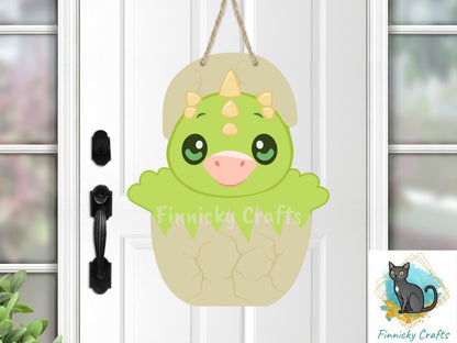 Chick in Egg, Easter, Dragon, Cute, PNG, Design, Digital, Download, Sublimation, Door Hanger, Decoration, Gift, Badge Reel, GG Sub.