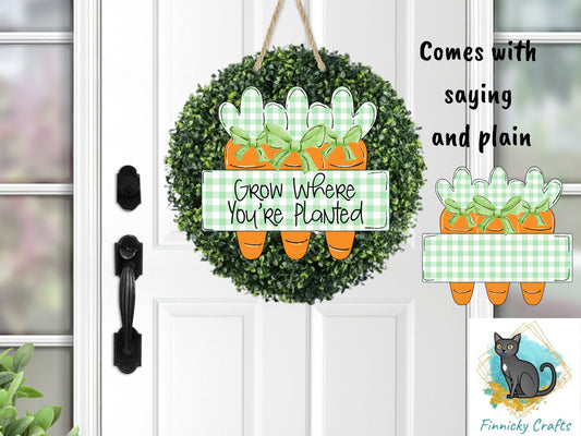 Carrot Sign Easter Sign Sublimation Designs png - Carrot Trio Wall Hanger Png - 3 Carrots Easter Hanger Digital Download