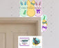 Bunnies and Eggs Corner Door Sitter- Door Topper - Decoration - Gift - PNG Digital Download for Sublimation