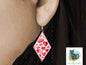 Diamond Shape MSS, Hearts, Earrings, Sublimation, Digital, PNG, Design, Download Only