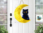 Moon Cat - Digital Design- Earrings - Signs - Design - PNG - T-shirts - Pillows