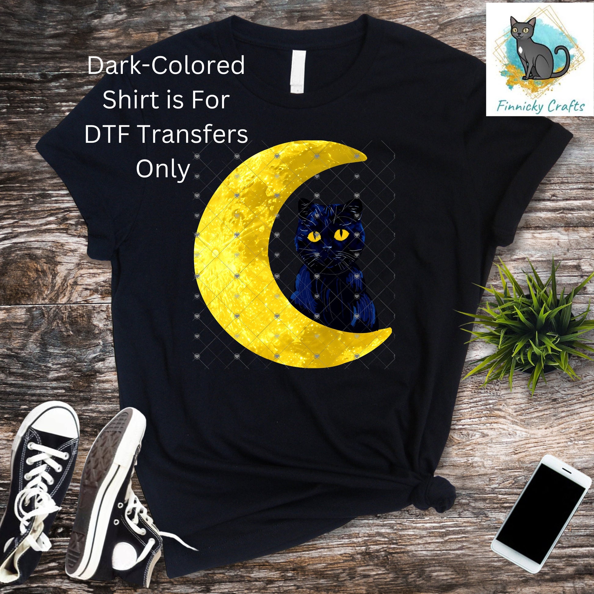 Moon Cat - Digital Design- Earrings - Signs - Design - PNG - T-shirts - Pillows